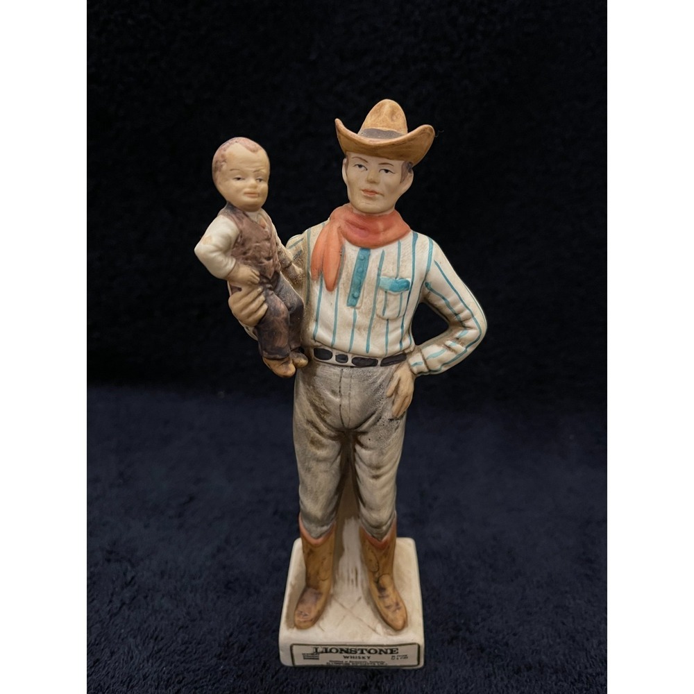 Lionstone‎ Tom Thumb Cowboy Circus Sideshow Figure Decanter Bottle Figurine Rare